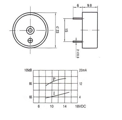 启盛QSI-2610T压电插针有源蜂鸣器 电声器件领域的标杆之作